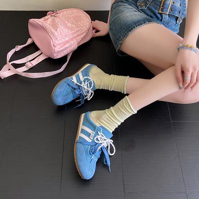 Ретро кроссовки для тренировок с внутренней платформой, с закрытым носком, женские летние 2025, новые, нескользящие, на мягкой подошве, крутые тапочки