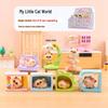 Whimsical Meow Collection Blind Box: Healing Kitten Resin Figurine Gift for Friends, Classmates, and Dorm Decor
