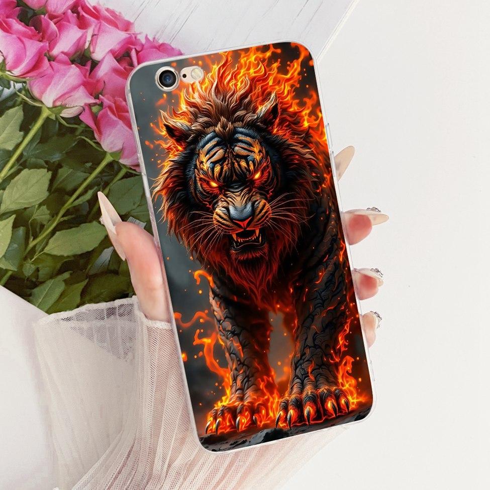 Transparent Casing For iPhone 6s Phone Case For iPhone 6 Cover Luxury Fashion Butterfly Funny Cute Painted