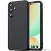Case for Samsung Galaxy S24 FE (not for S24) - Liquid Silicone Protection Slim Anti-Scratch Black
