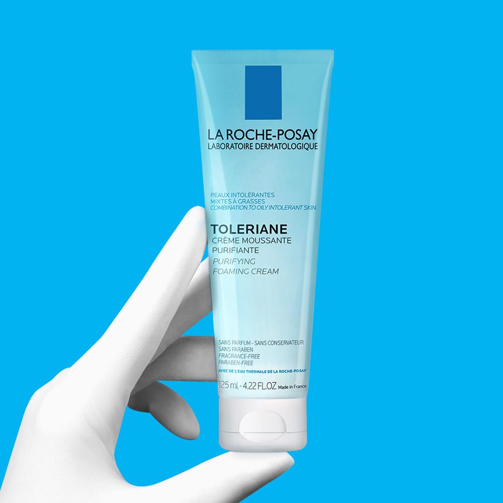 La Roche-Posay Tolerien Очищающая пенка 125мл специальный (+ 3 мл бальзама Cica включены)