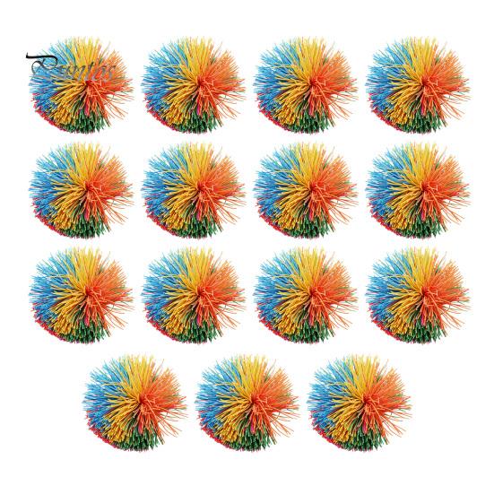 1/2/10/15 шт. силиконовый мяч-обезьянка, тянущийся, снимающий беспокойство, красочный сенсорный мяч, портативный, дорожный, радужный, надувной, с помпоном, мяч для снятия стресса, вечеринка