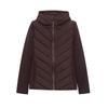 Za Autumn and Winter New Arrivals Women's Clothing Zr European and American Style Patchwork Hooded Warm Long-Sleeved Cotton Jacket 8073227