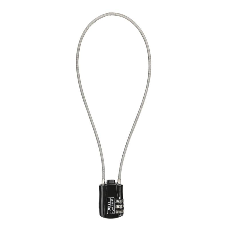 Motorcycle Helmets Lock, Combination Passwords Lock Cable Padlock Cable Lock for Cycling Helmets Travel Luggage Security