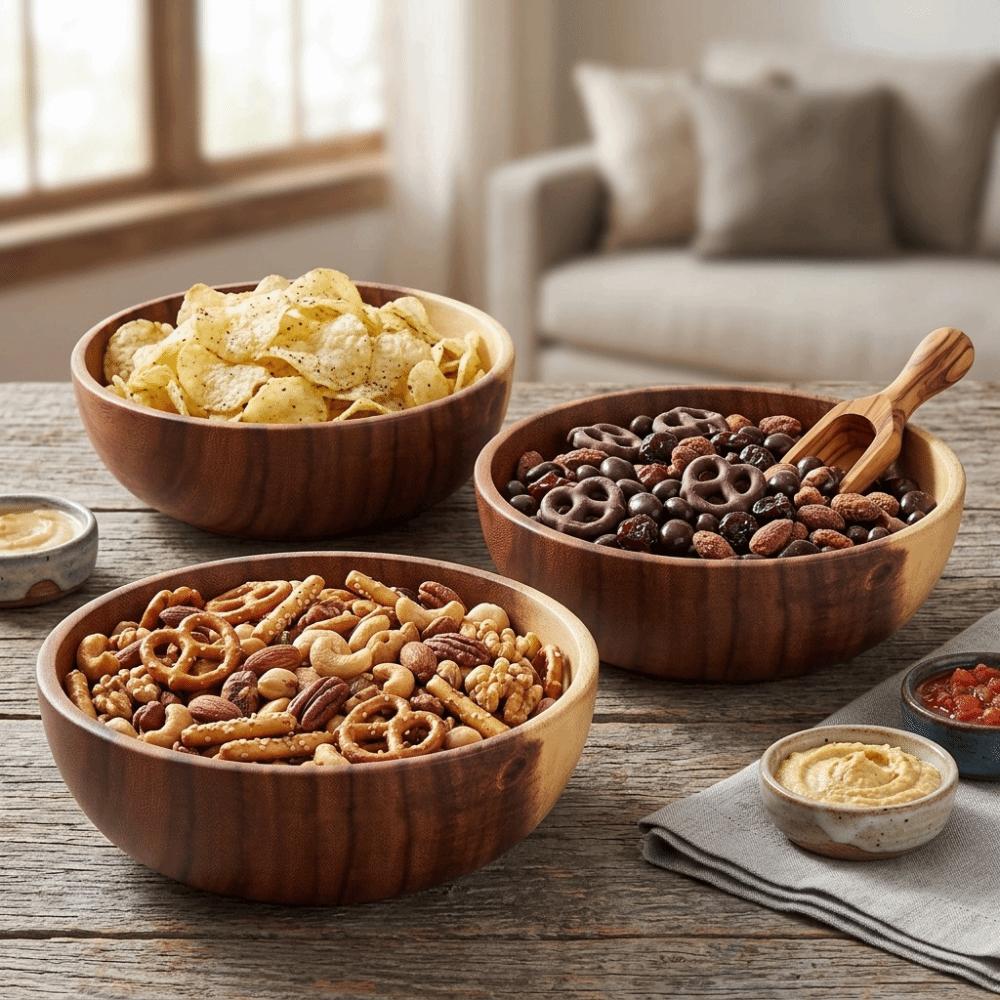 Wooden Rice Bowl Smooth Soup Bowl Lightweight Creative Bowl Daily Home Dining