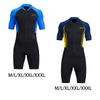Mens Shorty Wetsuit Full Body Front Zip for Surf Spearfishing M Yellow