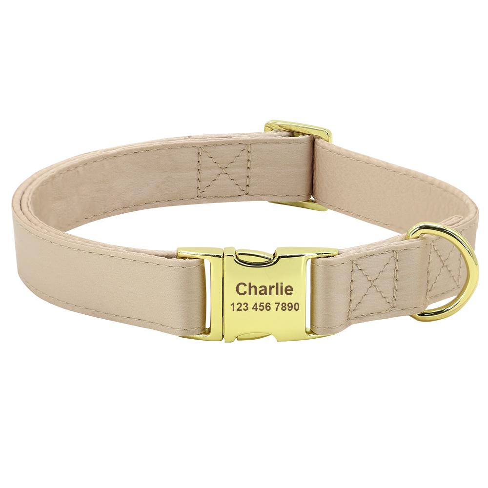 Personalized Dog ID Collar Cute Bowknot Pet Necklace Dog Buckle Collars With Bow Tie Flower Accessories For Small Large Dogs