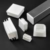10Pcs Cushion Furniture Rectangular Pipe Plug Plastic Square Tube Cap High Quality Foot Cover