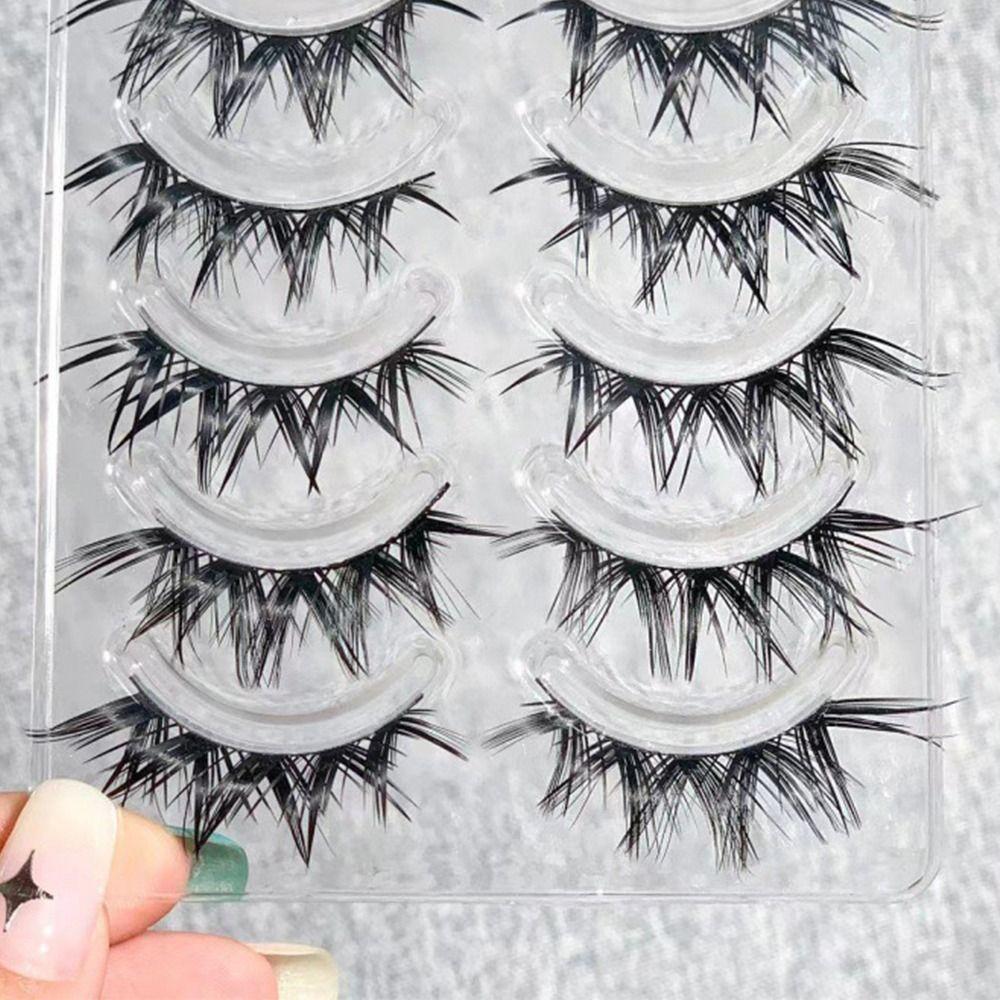 Japanese Wet Eye Lashes Thick Anime Fake Lashes Women's Beauty False Eyelashes for Comic Cosplay