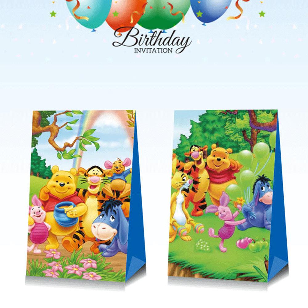12pcs Winnie Party Gift Bags Party Favors For Baby Shower, Party Decoration