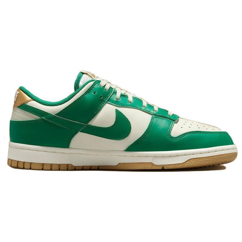Nike Dunk Low 'Малахитовый Металлический Золотой' Женские Кроссовки для Скейтбординга FB7173-131