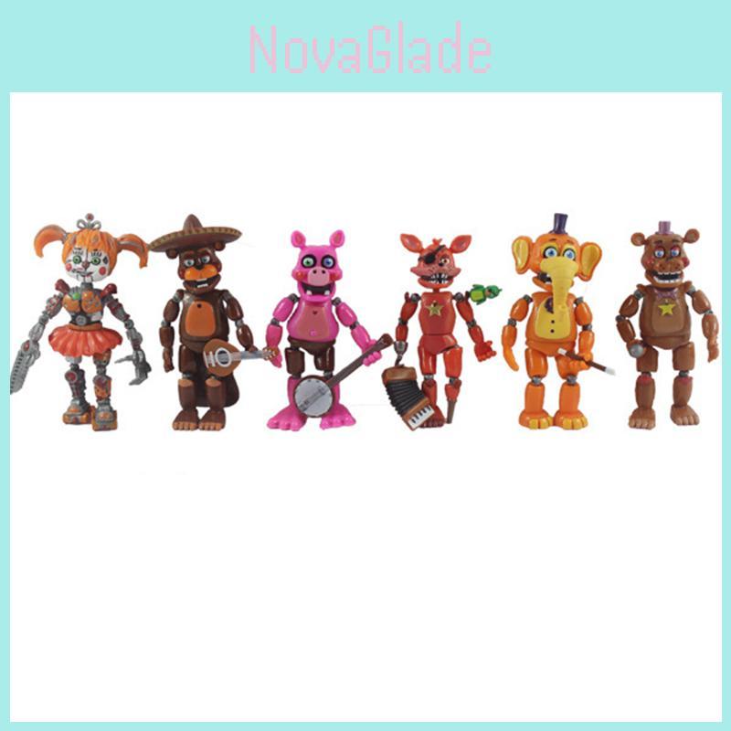 Светящиеся фигурки Five Nights At Freddy's из ПВХ. Идеально подходят для украшения тортов.