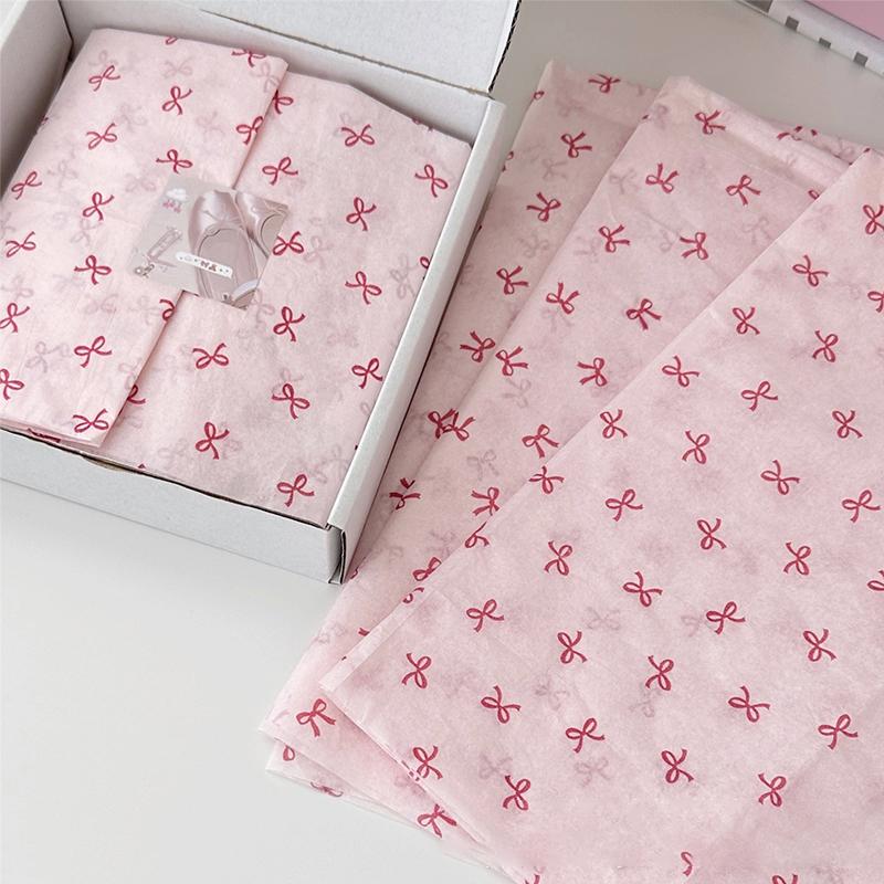10pcs Bowknot Gift Paper Hand-Kneaded Paper Cotton Paper Bouquet Flower Wrapping Paper Cake Baking Gift Packing Paper