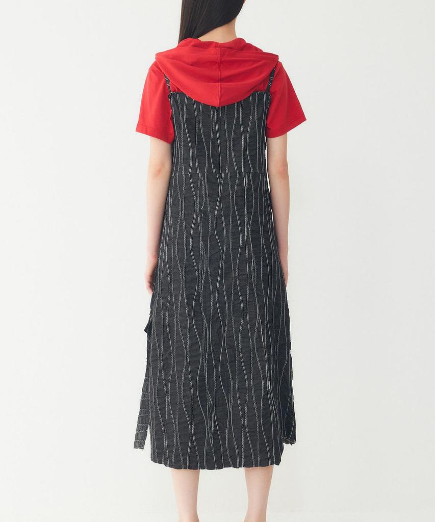 STUDIO TOMBOY Wave Stitch Sleeveless Dress_Black 9106241227
