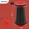 Popular lightweight portable plastic folding telescopic chair - adjustable height compact stool, perfect for fishing and camping