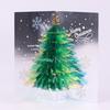 3D for Pop Up Christmas Greeting Cards Merry Xmas Cards Handmade Holiday Tree Postcard with Envelopes for Thanksgiving D