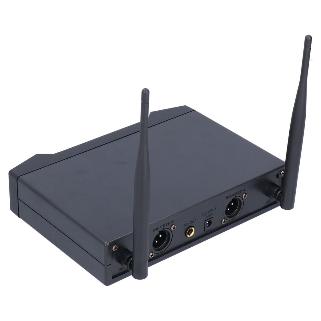 Беспроводной микрофон Стабильная частота UHF 2 Ручной микрофон с приемником для церкви