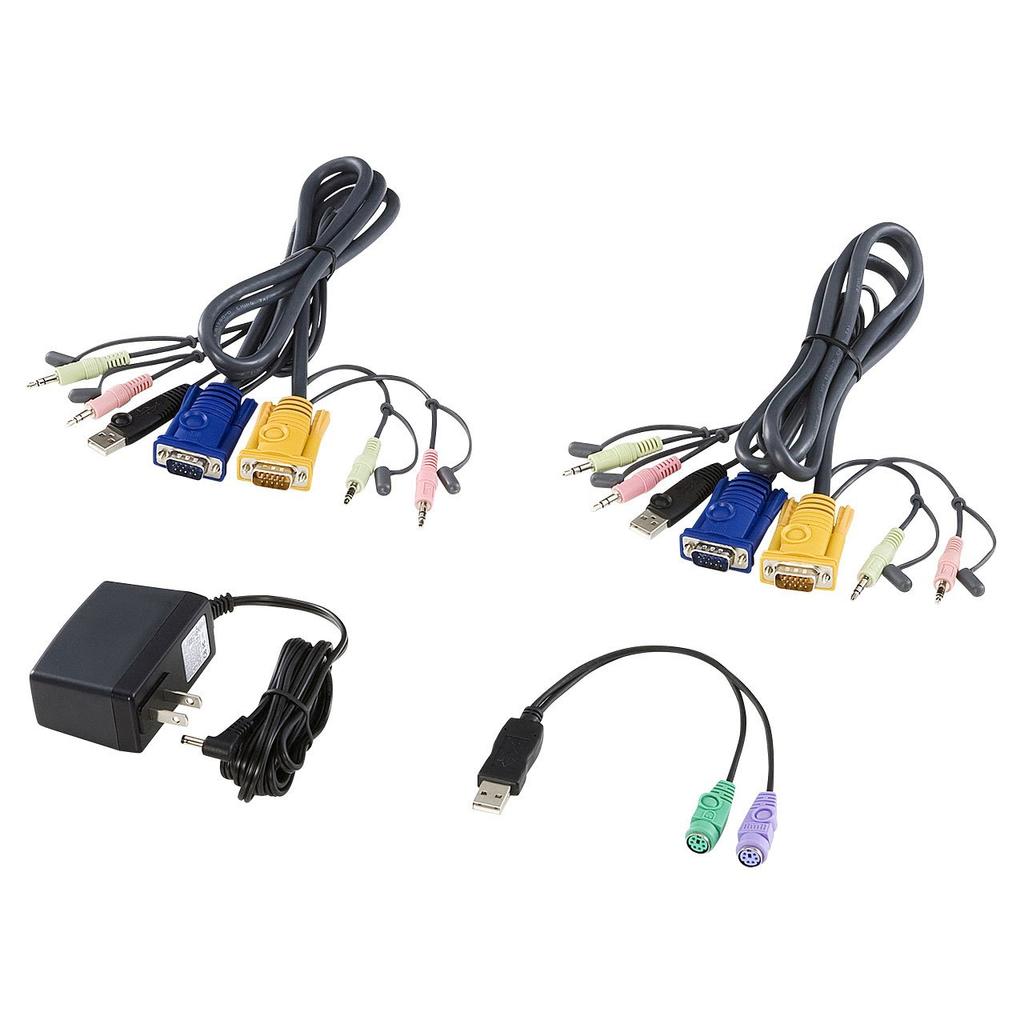 Автоматический переключатель ПК Sanwa Supply, совместимый с USB и консолями SW-KVM2HVCN (21) PS / 2,