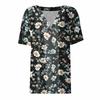 Women's T Shirt Tee Printed Short Sleeve Daily Weekend Fashion Basic V Neck Regular Top