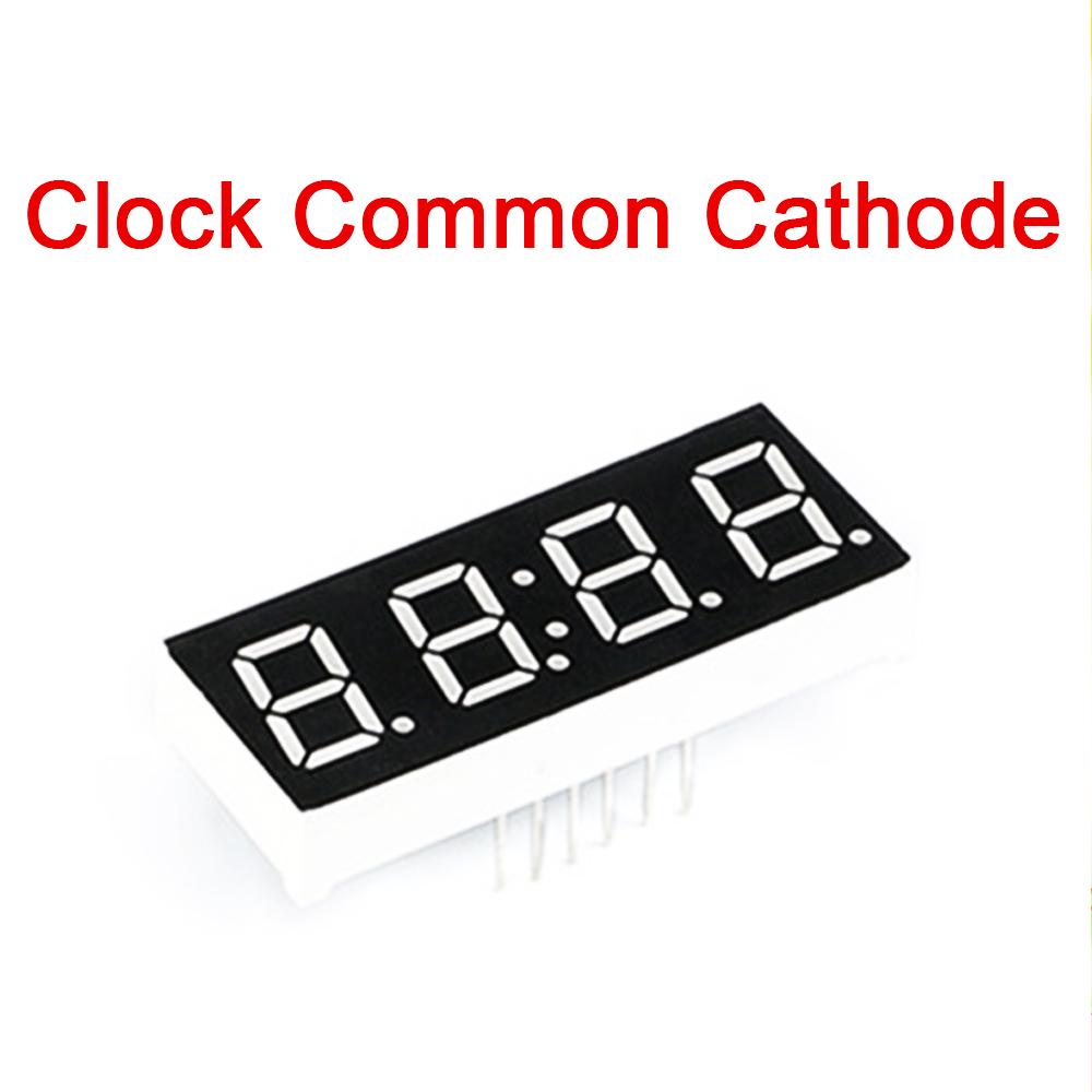 10PCS 0.28" Inch LED Display 7 Segment Digit Digital Tube 1/2/3/4 Bit Clock Red Common Cathode / Anode 1-4 Digit