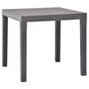 VidaXL Garden Table Moka 78x78x72 Cm Plastic