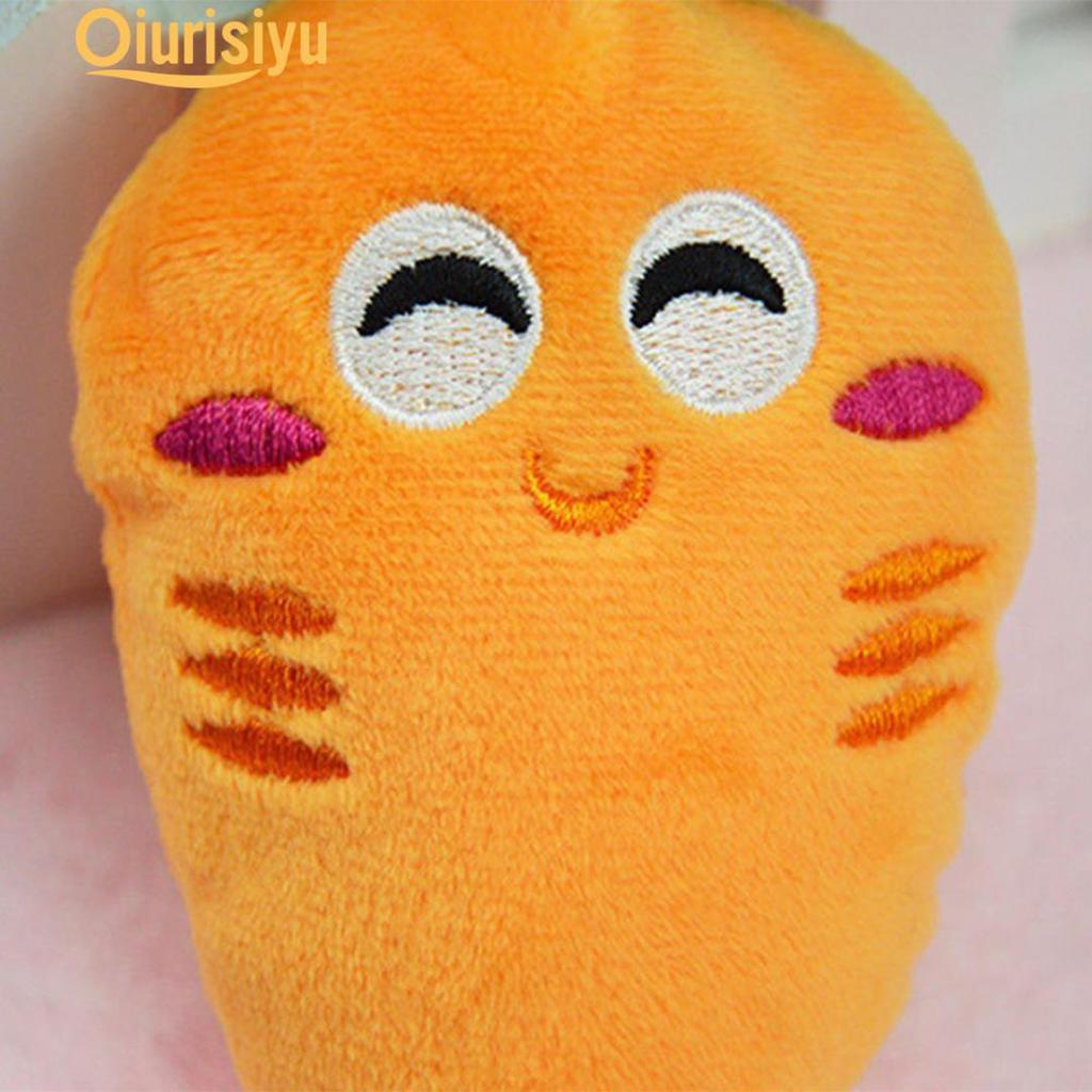Soft With Sound Pet Squeeze Toy Carrot Plush Vegetable Toy