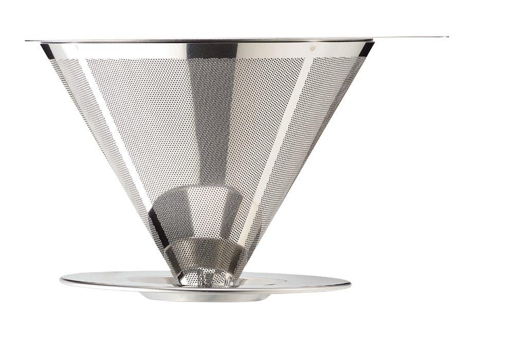Pearl Metal Coffee Dripper, Stainless Steel, Break Time HB-2307