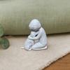 Mini Size Ornament, 3D Printed One-Piece Molding Figurine, Imitation Stone Texture Stable Base Sculpture for Living Room Desk Entrance