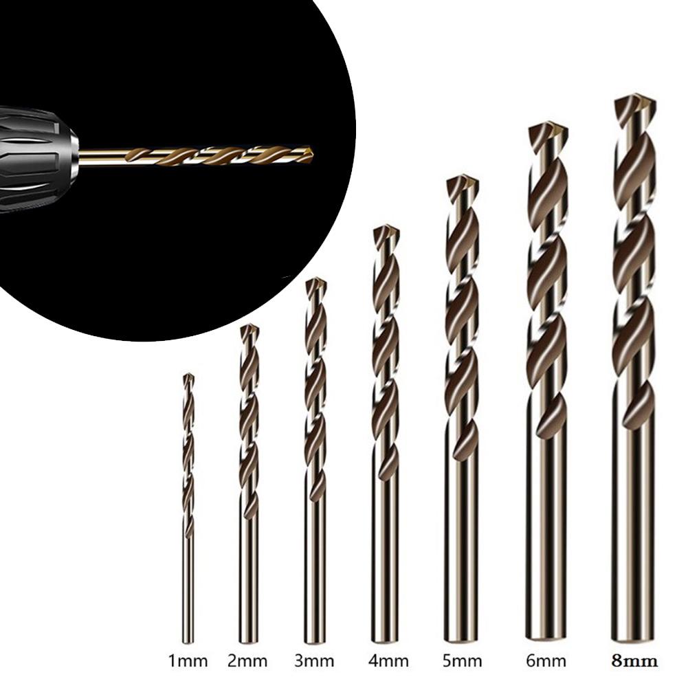 Сверло 1/2/3/4/5/6/8 мм, 7 шт., сверло из быстрорежущей стали, кобальта