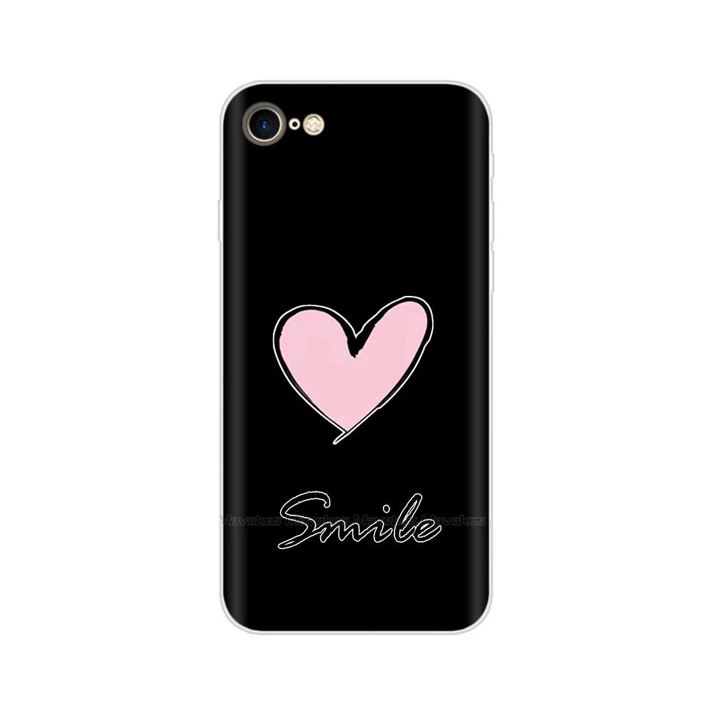 Чехол для iPhone SE 2020 Модный Мультяшный Мягкий ТПУ Задняя Крышка Для iPhone SE Прозрачный Силиконовый Корпус Защитные Чехлы Для iPhoneSE
