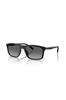 Солнцезащитные очки EMPORIO ARMANI с матовым градиентом 50018157 0EA4257U, черные, серые, поляризационные, 57 мм,
