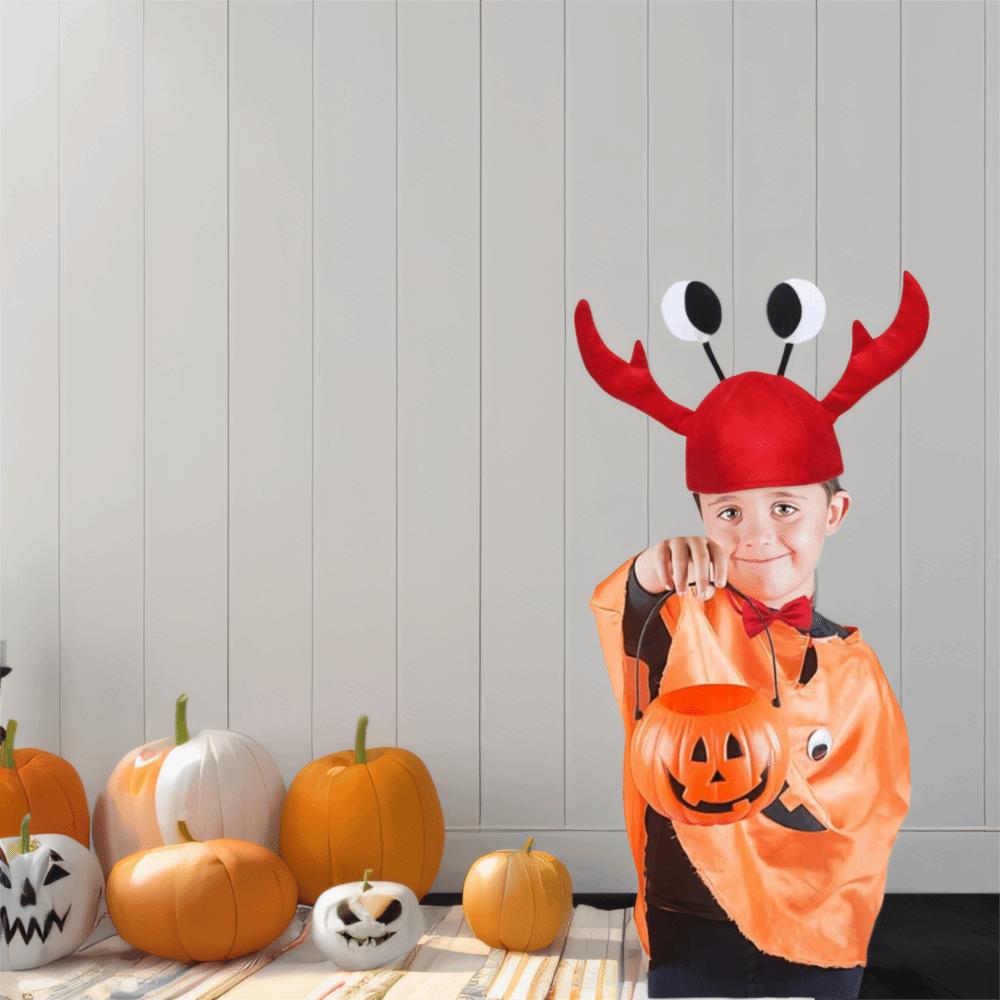 1 Set Funny Animal Crab Lobster Hat Red Wine Bow Tie Party Cap Boys Costume Fancy Hats  Easter Party