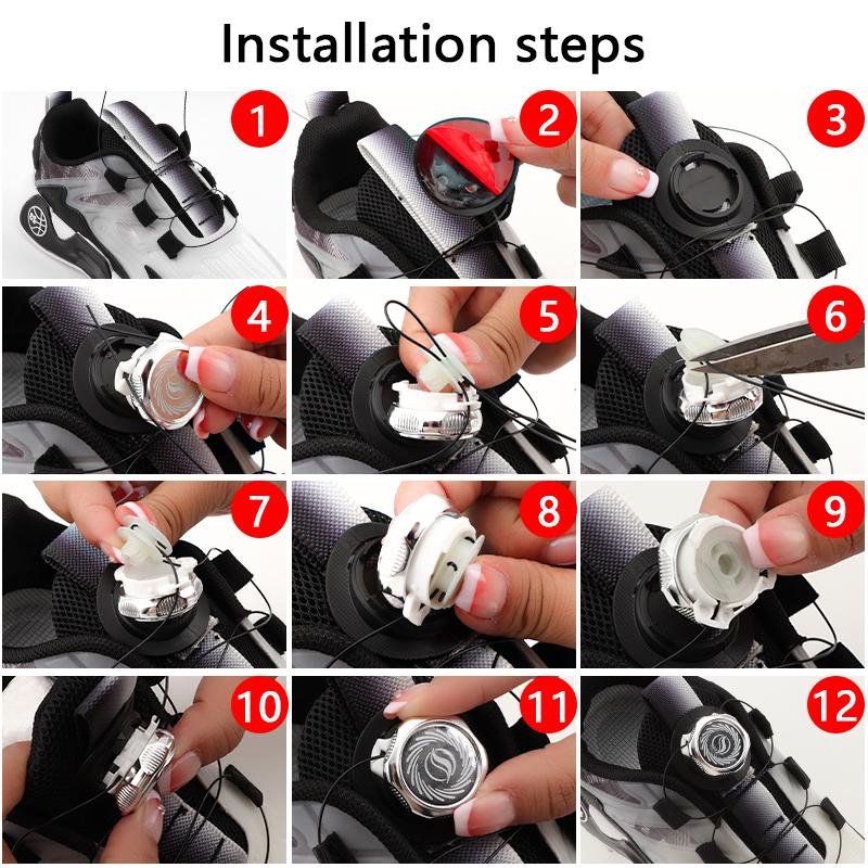 1Pair New Swivel Buckle Laces Without Ties Sneakers Boots Automatic Shoelaces Adults Kids No Tie Shoe Laces Shoes Accessories