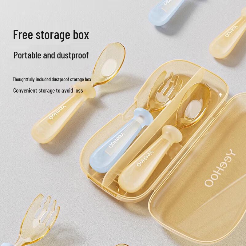 YEEHOO Детский тренировочный набор ложка и вилка из PPSU