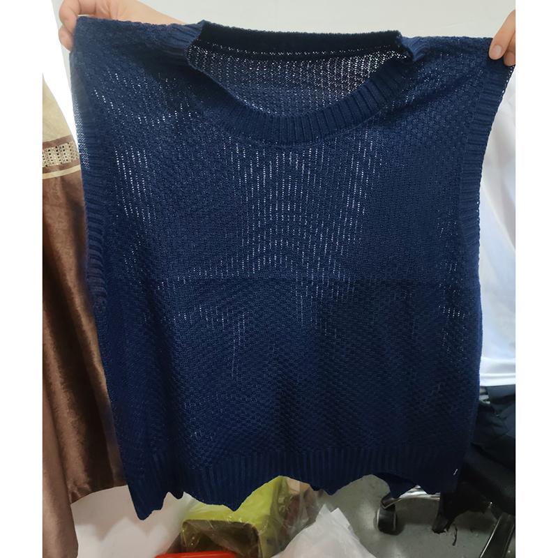 Женские трикотажные жилеты, модные, простые, неровные, осенние, однотонные, свободные, с круглым вырезом, без рукавов, свитера, мягкие, свободные, повседневные, жилеты