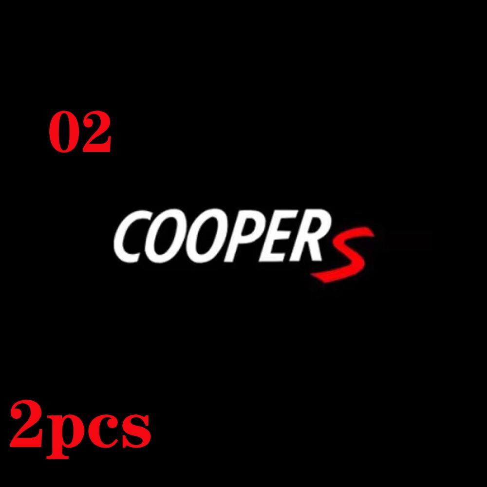 ABCB1 2pcs--LED Light Car Door Projector Car Welcome Light For Mini Cooper Works R55 R56 R50 R53 R60 R61 F54F55F56 F60 Car Accessories