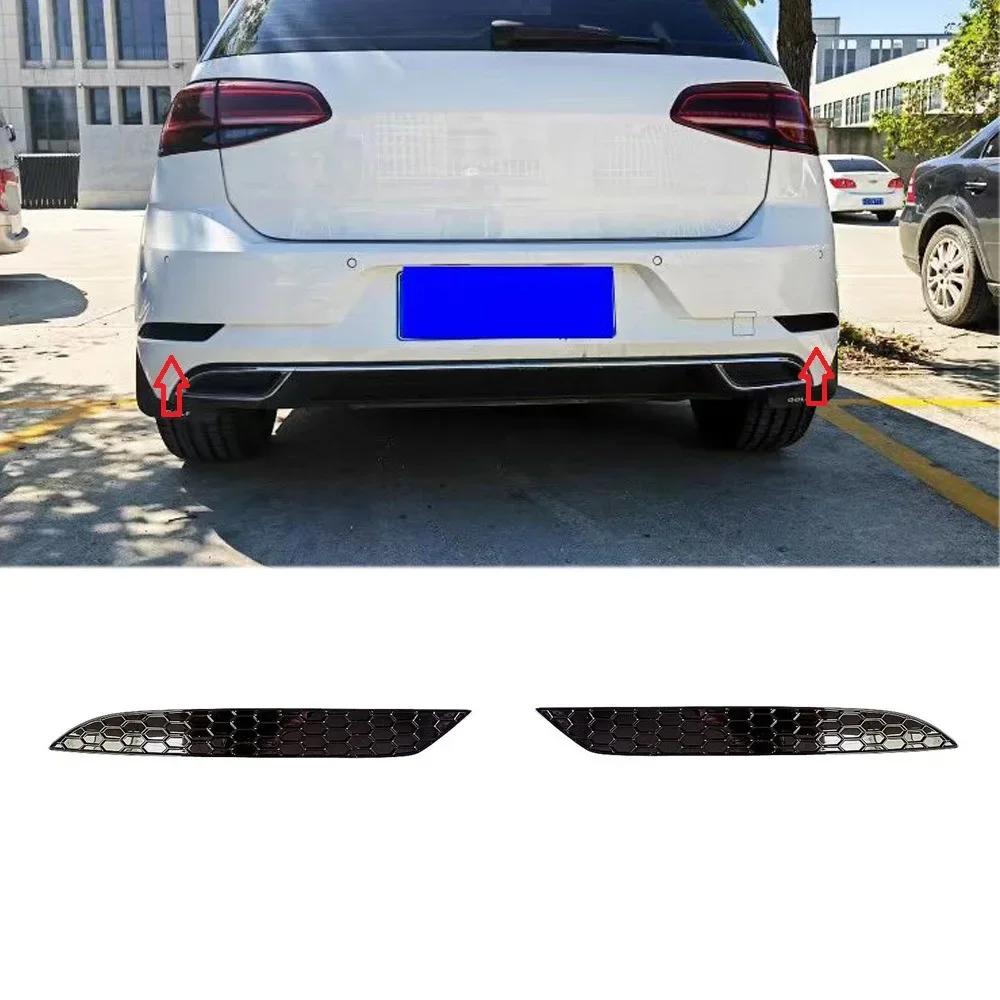 BRQ1 Для VOLKSWAGEN VW GTI Глянцевый Черный Задний Отражатель Бампера Соты Двусторонний Скотч Крепление Для Volkswagen Golf 6/7/7.5/8 GTI oq2