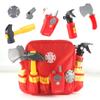 Fireman Role Play Set Pretend Play Fireman Toys Role Play Accessory Set Simulated Fire Drill Play House Toys Tool Package Gift For Kids Boys Girls