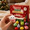 Unique Christmas Collectible Figures Advent Calendar with Squeeze Toys, Cute Silicone Dumpling Figures, Surprise Gift Set Stress Relief Sensory Fidget