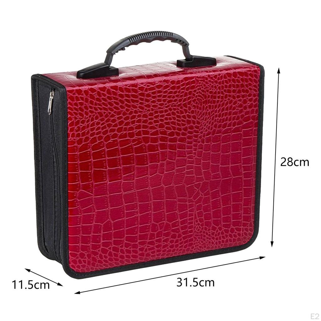 Держатель для CD-дисков, органайзер для DVD, жесткий пылезащитный портативный PU кожаный буклет для переноски дисков