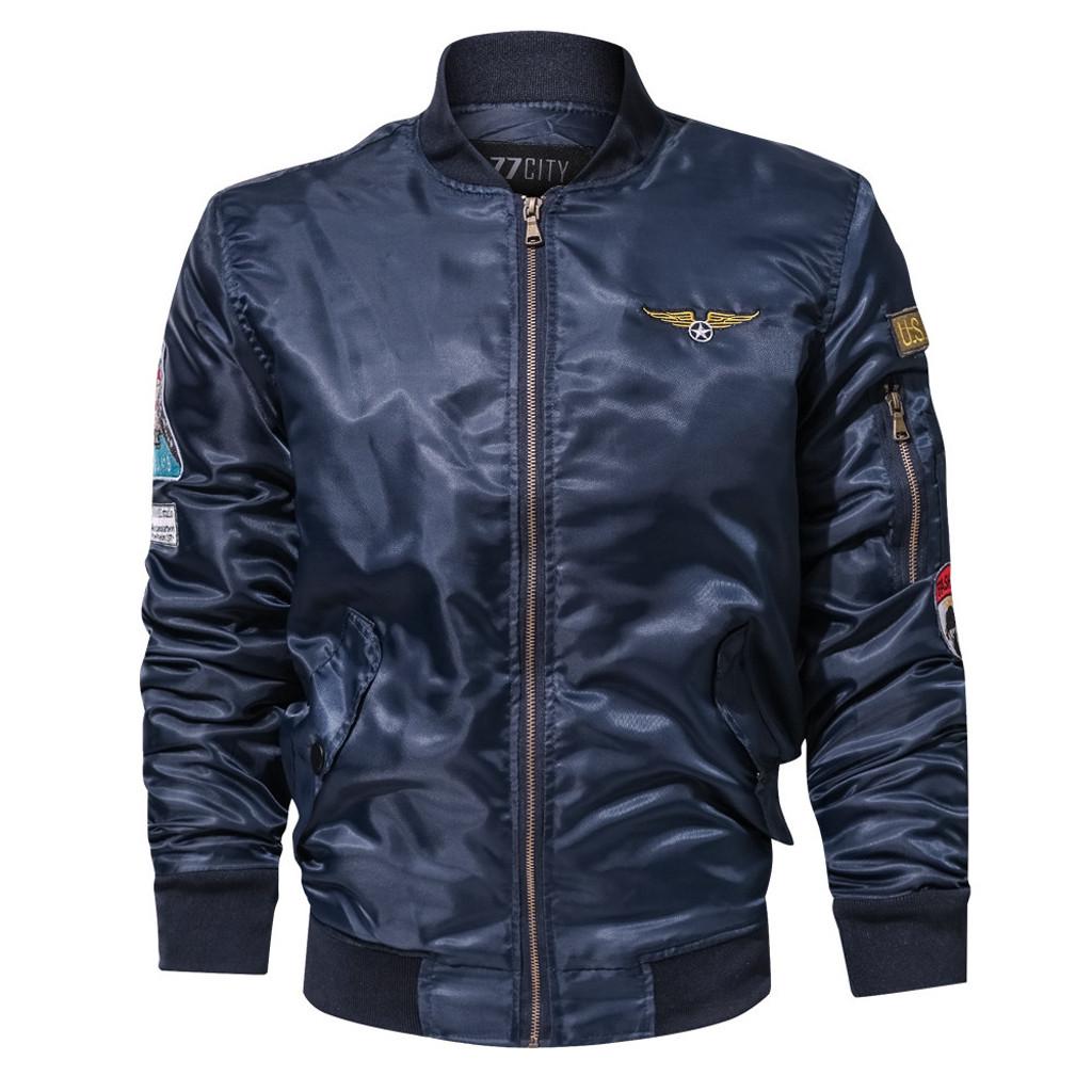 Мужская повседневная зимняя куртка со стойкой воротником, военная одежда, пальто на молнии