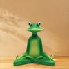 Green Zen Meditation Frog Statue Resin Crafts Garden Animal Figurine  for Outside Lawn Outdoor