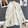 Новые модные офисные женские куртки больших размеров для женщин, темпераментные женские пиджаки, осенний повседневный пиджак с длинными рукавами, пальто