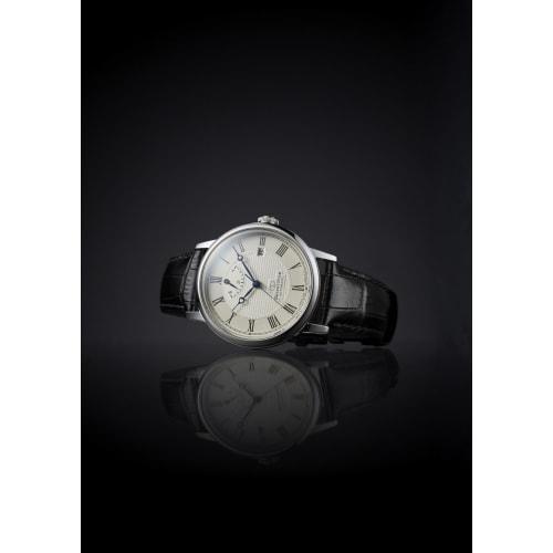 Мужские элегантные классические автоматические часы Orient Star RK-AU0002S, Сделано в Японии, с 2-летней гарантией производителя, Белые и серебристые