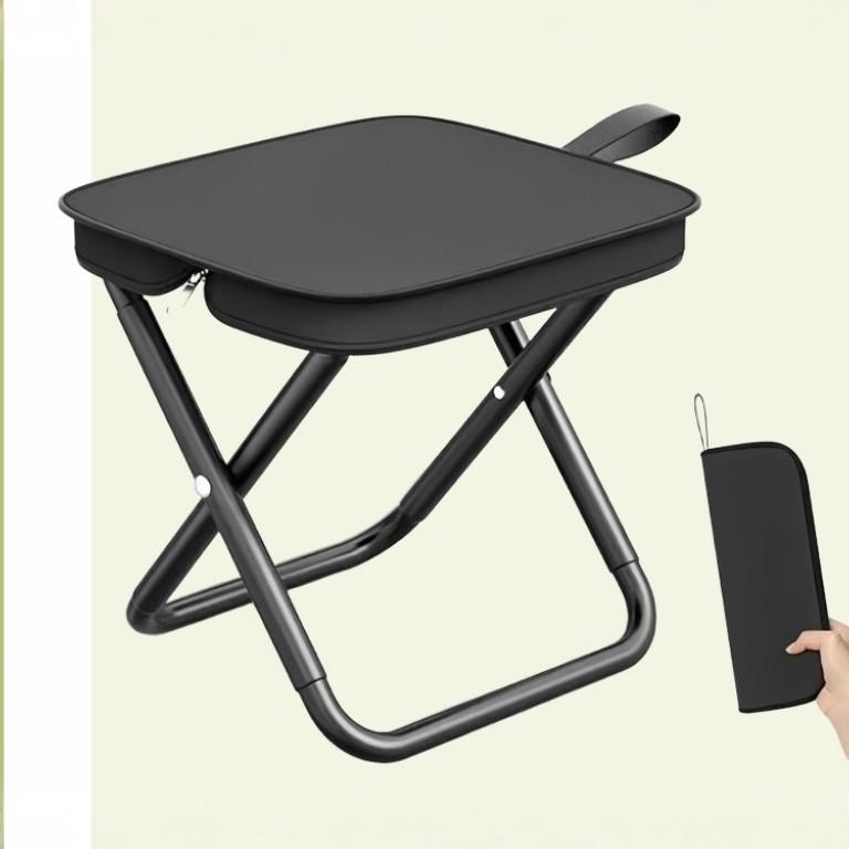Portable Folding Stool - Compact Travel Seat for Train, Outdoor, and Fishing