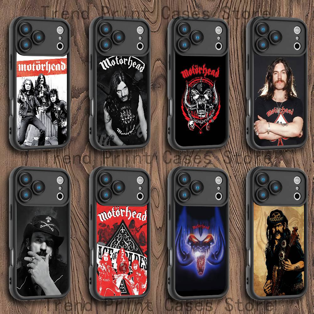 Чехол для телефона Band-M-M-MotorheadS-S для iPhone 17,16,15,14,13,12,11,Pro,Max,Plus,X,XS,SE4,E,Mini Черный Утолщенный бортик Чехол