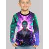 Anime One Pieces Luffy Zoro 3D Print Children T-Shirts Long Sleeve Spring Fall Clothes Casual Round Neck Boys Tops