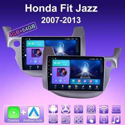 2 DIN Android Carplay автомобильное радио для Honda Fit Jazz 2007-2013 мультимедийный проигрыватель головное устройство стерео GPS навигация BT WIFI 4+64 ГБ