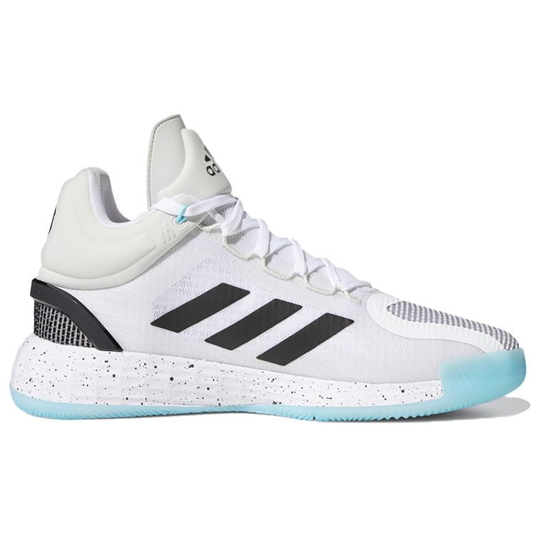 Adidas D Rose 11 White Black Speckled Men Sneakers Cloud-White Core-Black Orbit-Grey FX6539