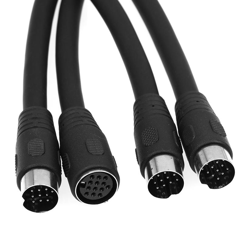 Din 13Pin Cable Male To Female 13-Pin Extended Cable, Large 13P Cable 1M